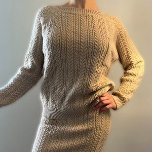 LISTICLE COZY SWEATER & SKIRT SET